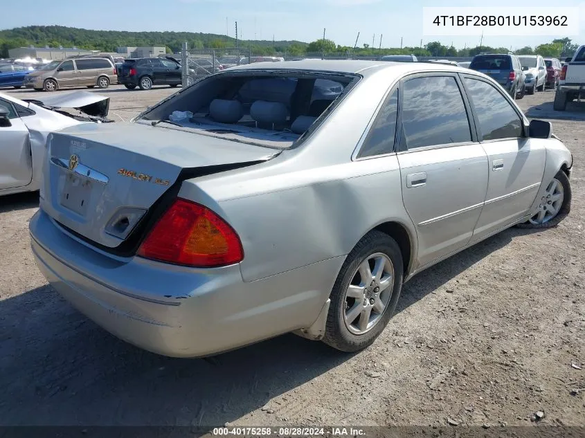 4T1BF28B01U153962 2001 Toyota Avalon Xls