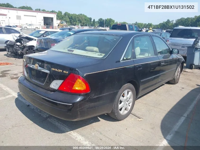 2001 Toyota Avalon Xls VIN: 4T1BF28BX1U131502 Lot: 40209521