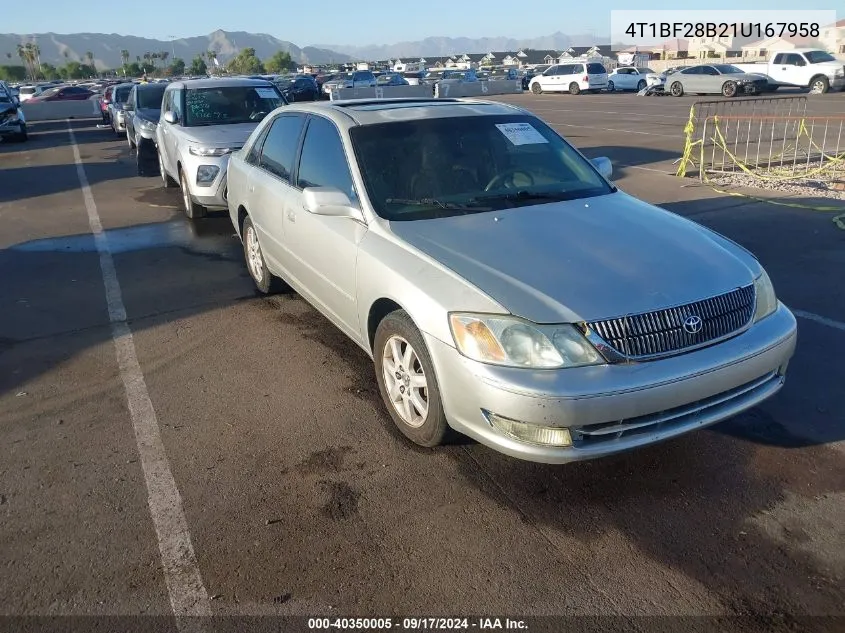 2001 Toyota Avalon Xls VIN: 4T1BF28B21U167958 Lot: 40350005