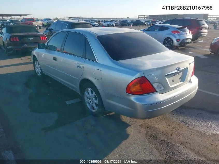 4T1BF28B21U167958 2001 Toyota Avalon Xls