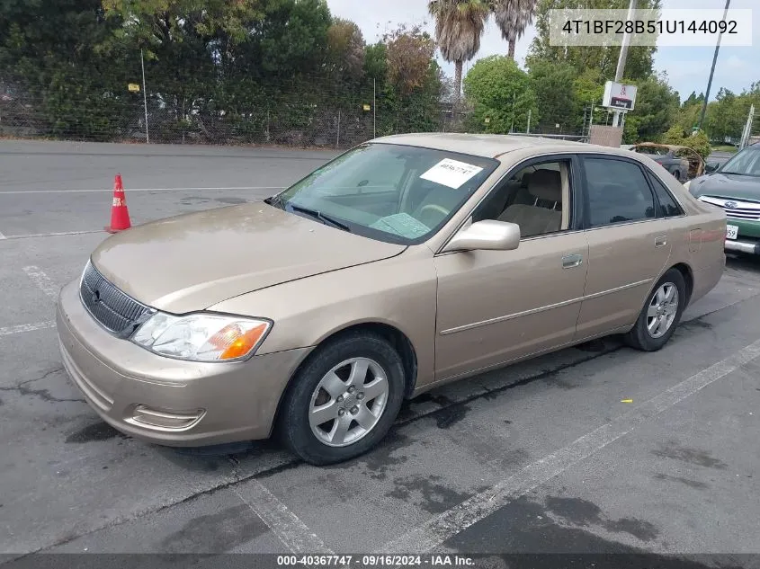 4T1BF28B51U144092 2001 Toyota Avalon Xl