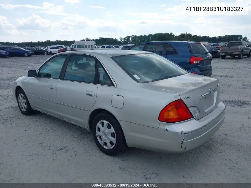 2001 Toyota Avalon Xl VIN: 4T1BF28B31U183327 Lot: 40393532