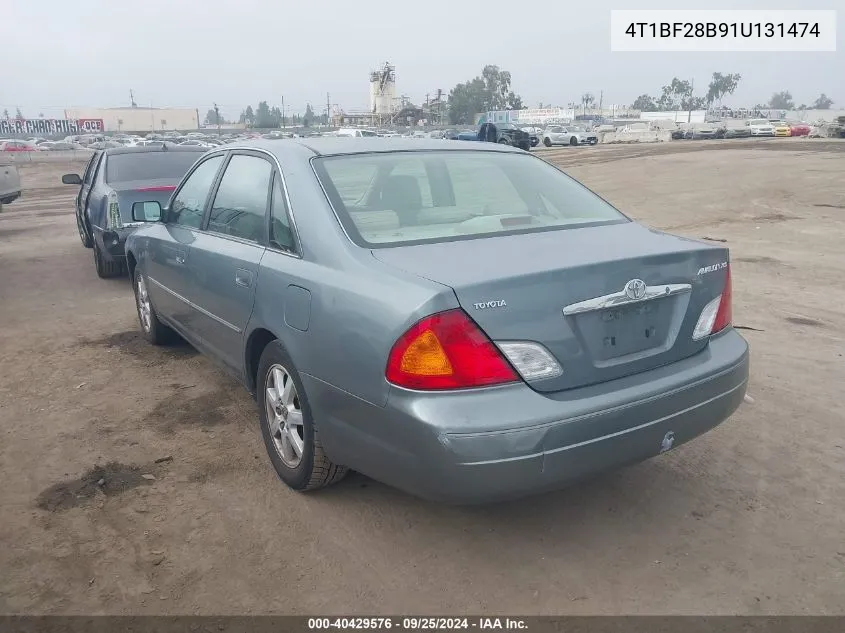 2001 Toyota Avalon Xls VIN: 4T1BF28B91U131474 Lot: 40429576