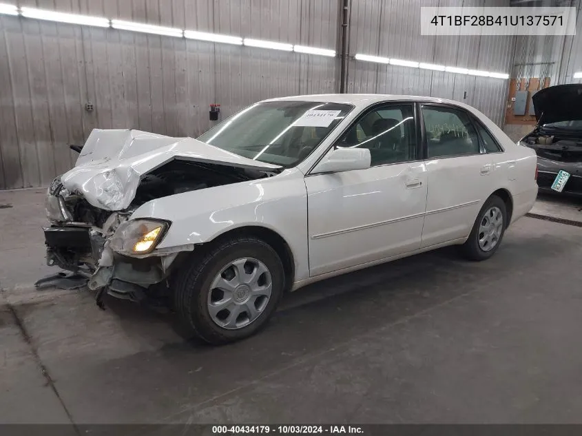 4T1BF28B41U137571 2001 Toyota Avalon Xl