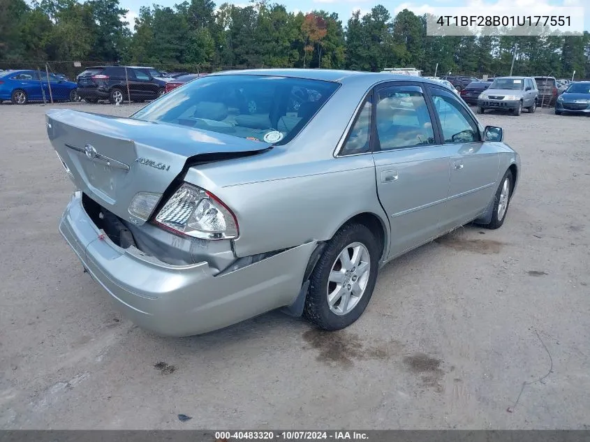 2001 Toyota Avalon Xls VIN: 4T1BF28B01U177551 Lot: 40483320