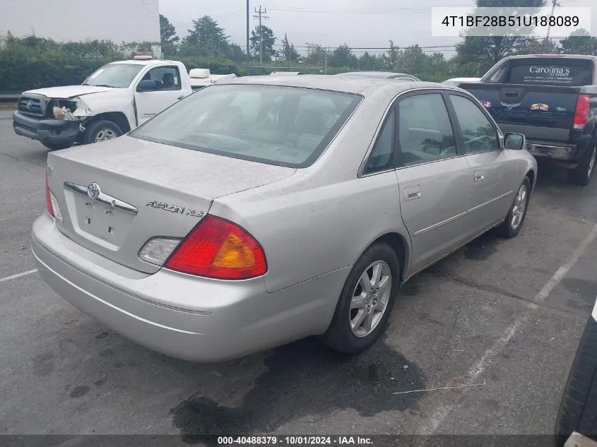 2001 Toyota Avalon Xls VIN: 4T1BF28B51U188089 Lot: 40488379