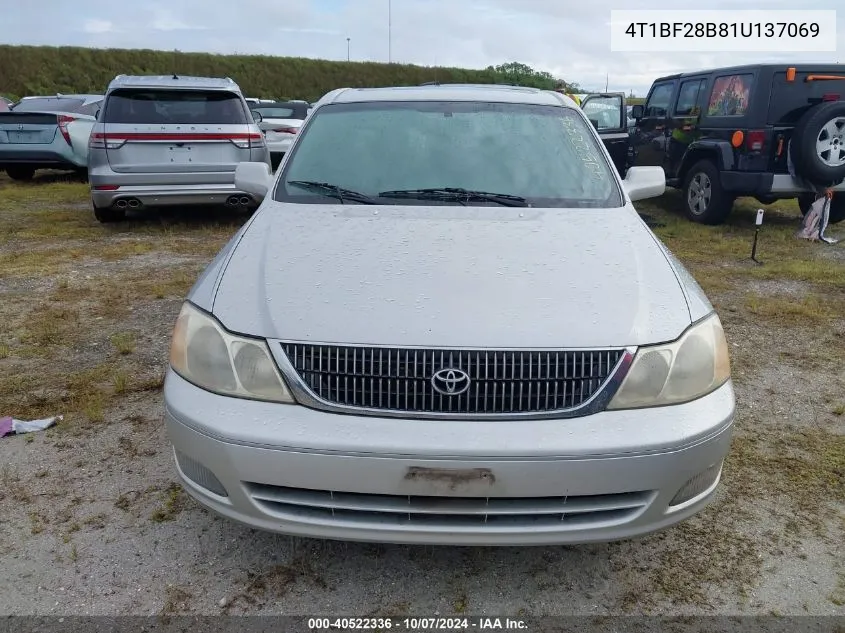 2001 Toyota Avalon Xl/Xls VIN: 4T1BF28B81U137069 Lot: 40522336