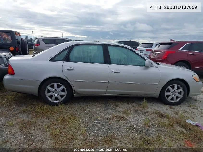 2001 Toyota Avalon Xl/Xls VIN: 4T1BF28B81U137069 Lot: 40522336