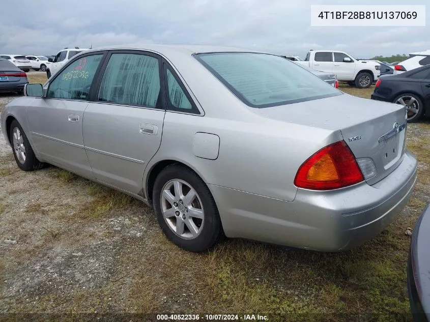 2001 Toyota Avalon Xl/Xls VIN: 4T1BF28B81U137069 Lot: 40522336