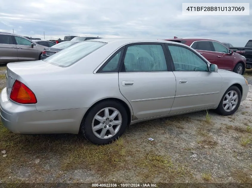 2001 Toyota Avalon Xl/Xls VIN: 4T1BF28B81U137069 Lot: 40522336