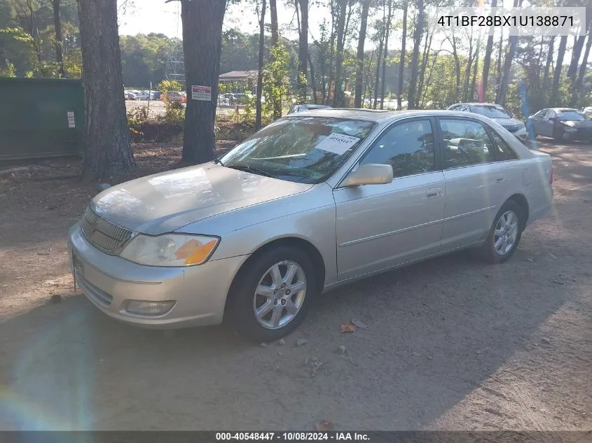 2001 Toyota Avalon Xl/Xls VIN: 4T1BF28BX1U138871 Lot: 40548447