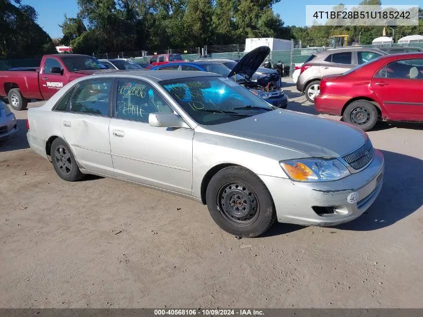 2001 Toyota Avalon Xl VIN: 4T1BF28B51U185242 Lot: 40568106