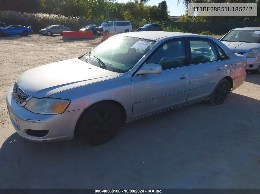 2001 Toyota Avalon Xl VIN: 4T1BF28B51U185242 Lot: 40568106