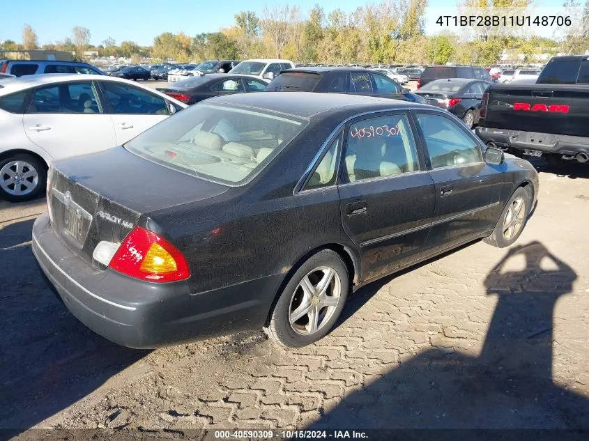 2001 Toyota Avalon Xls VIN: 4T1BF28B11U148706 Lot: 40590309