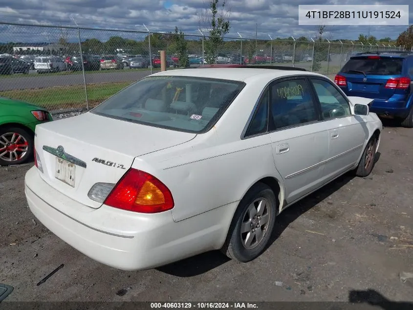 2001 Toyota Avalon Xl VIN: 4T1BF28B11U191524 Lot: 40603129