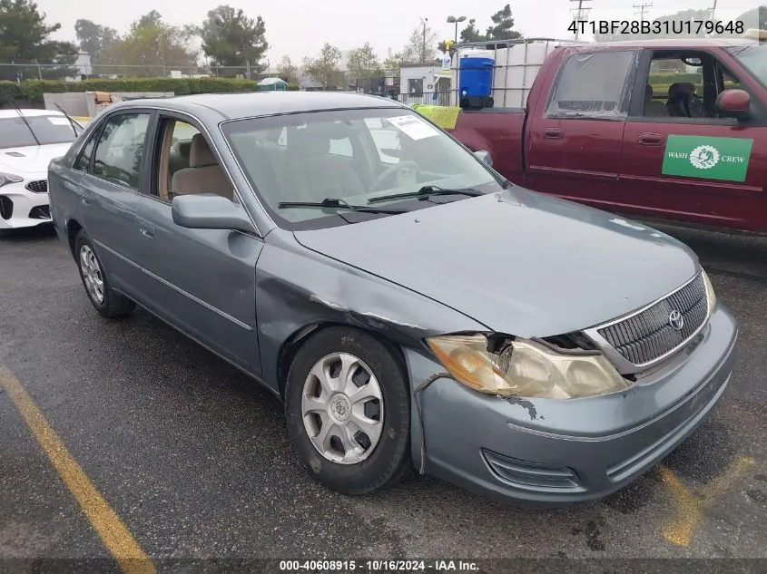 2001 Toyota Avalon Xl VIN: 4T1BF28B31U179648 Lot: 40608915