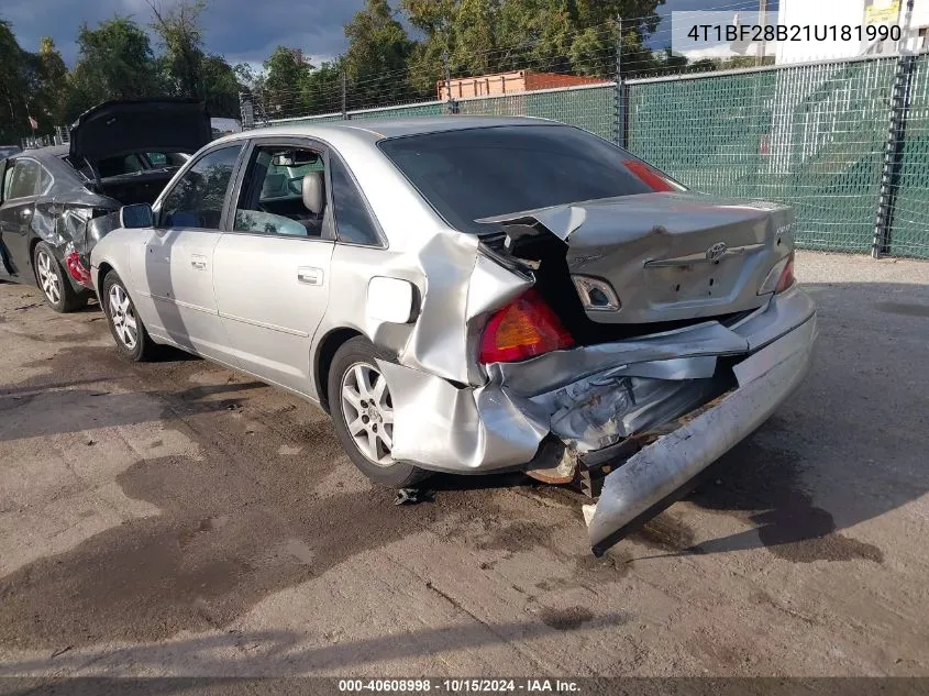 2001 Toyota Avalon Xls VIN: 4T1BF28B21U181990 Lot: 40608998