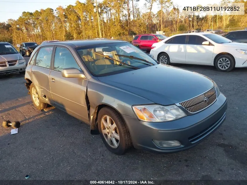 4T1BF28B11U192852 2001 Toyota Avalon Xl/Xls