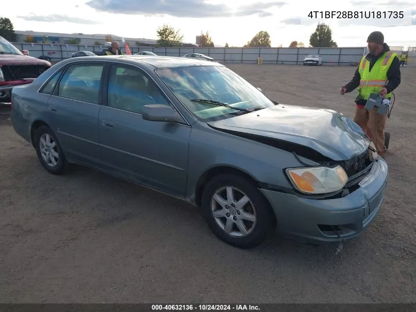 2001 Toyota Avalon Xls VIN: 4T1BF28B81U181735 Lot: 40632136