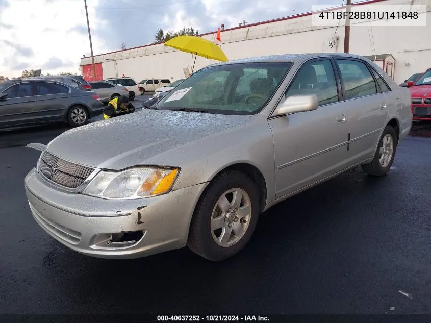 2001 Toyota Avalon Xl VIN: 4T1BF28B81U141848 Lot: 40637252