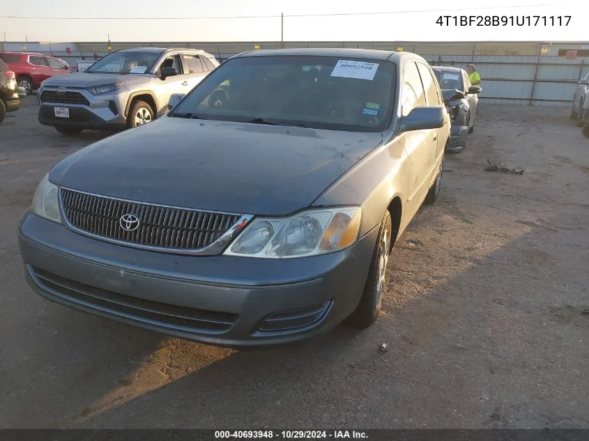 2001 Toyota Avalon Xl VIN: 4T1BF28B91U171117 Lot: 40693948