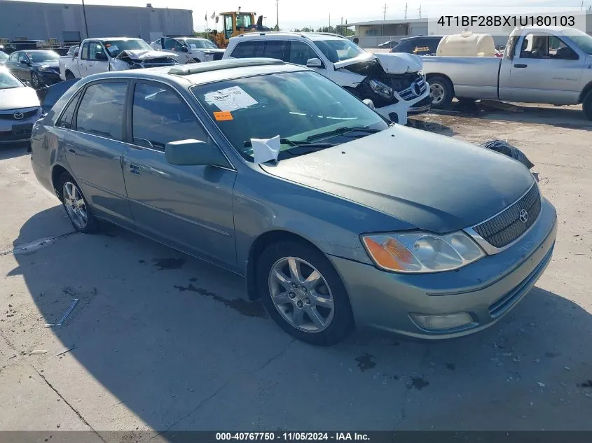 2001 Toyota Avalon Xls VIN: 4T1BF28BX1U180103 Lot: 40767750