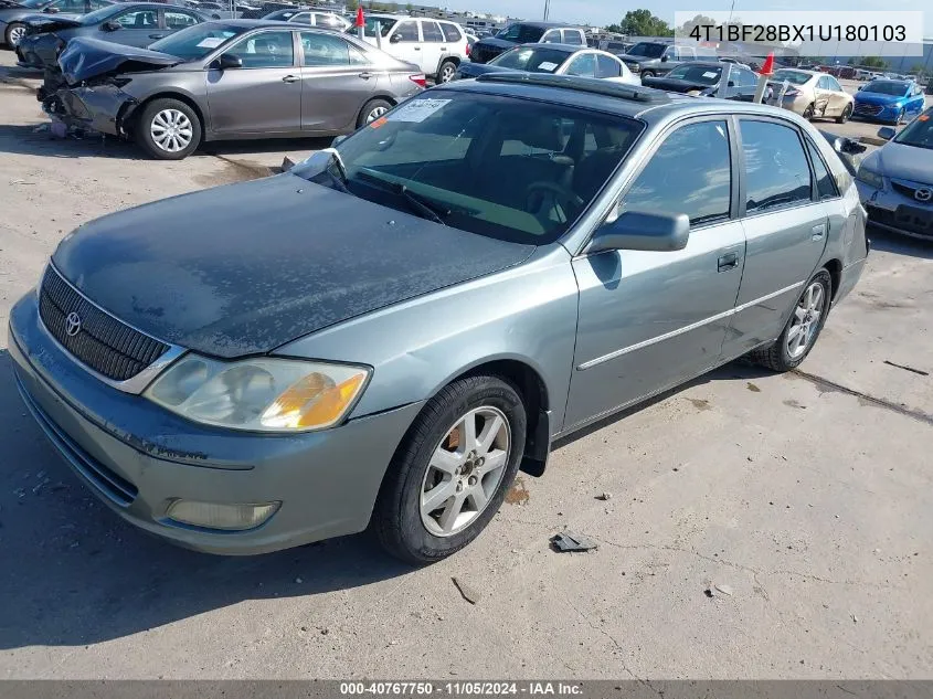 2001 Toyota Avalon Xls VIN: 4T1BF28BX1U180103 Lot: 40767750