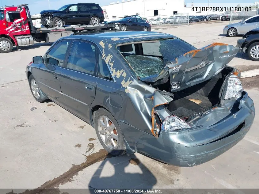 2001 Toyota Avalon Xls VIN: 4T1BF28BX1U180103 Lot: 40767750