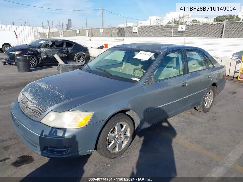 2001 Toyota Avalon Xl VIN: 4T1BF28B71U149004 Lot: 40774761