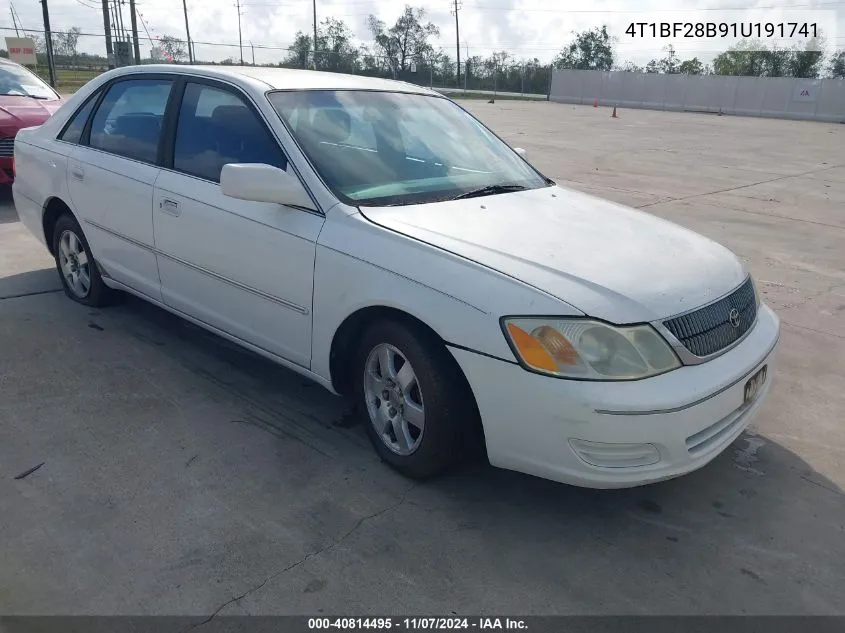 2001 Toyota Avalon Xl VIN: 4T1BF28B91U191741 Lot: 40814495