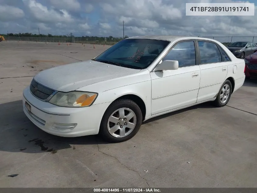 2001 Toyota Avalon Xl VIN: 4T1BF28B91U191741 Lot: 40814495