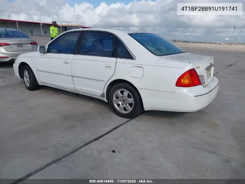 2001 Toyota Avalon Xl VIN: 4T1BF28B91U191741 Lot: 40814495