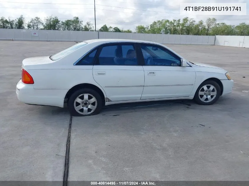 2001 Toyota Avalon Xl VIN: 4T1BF28B91U191741 Lot: 40814495