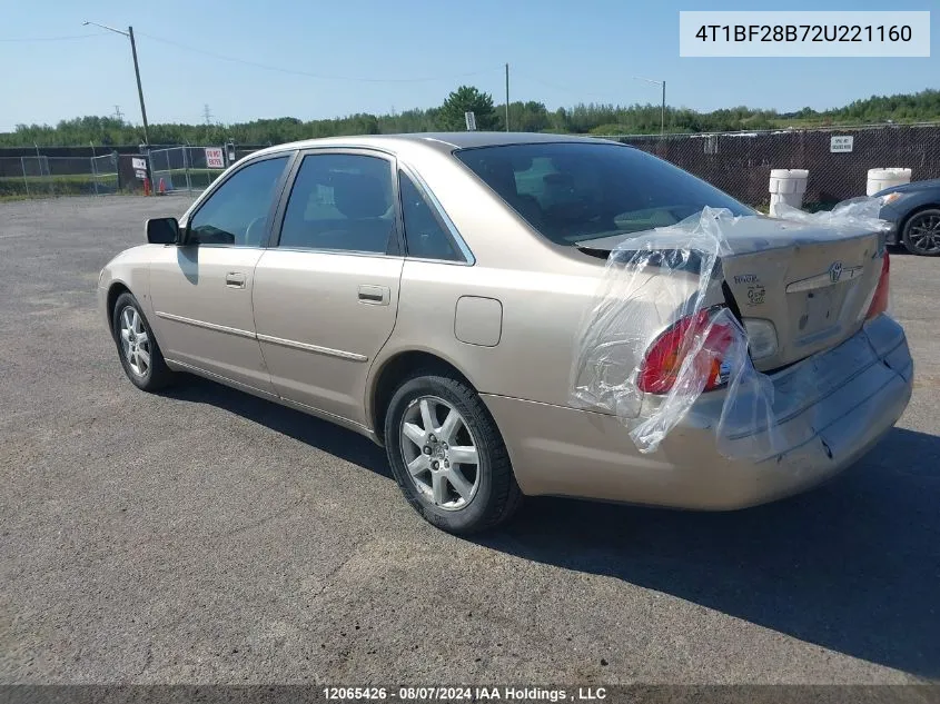 4T1BF28B72U221160 2002 Toyota Avalon Xl/Xls