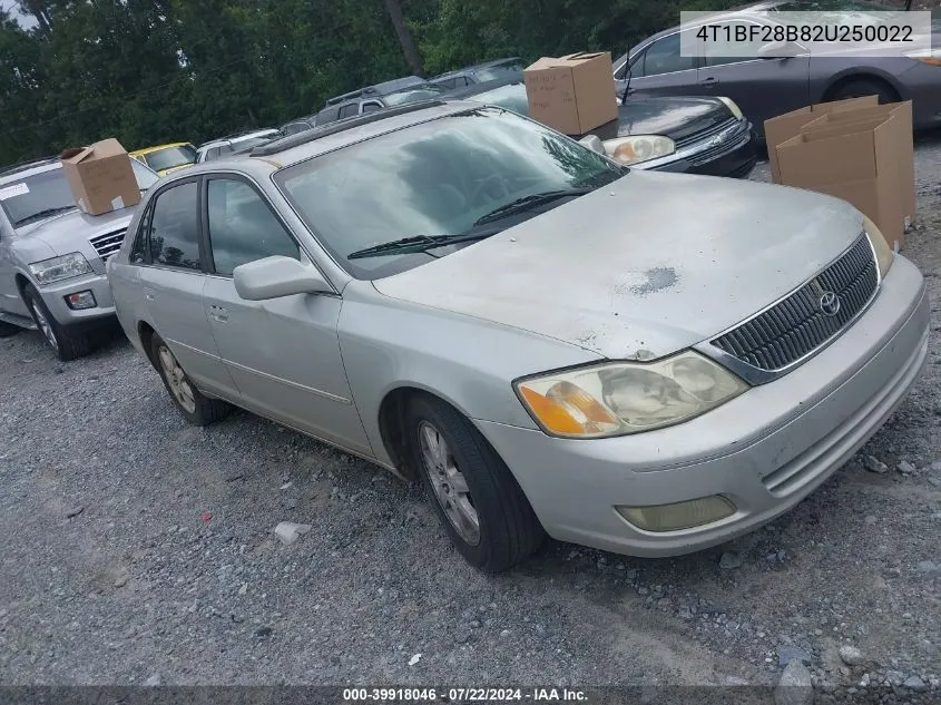 4T1BF28B82U250022 2002 Toyota Avalon Xls