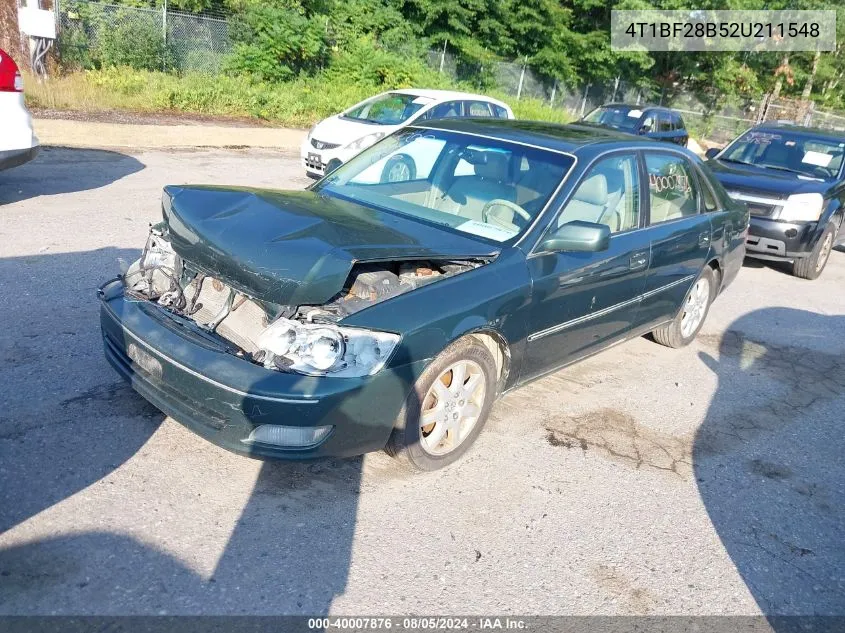 2002 Toyota Avalon Xls VIN: 4T1BF28B52U211548 Lot: 40007876