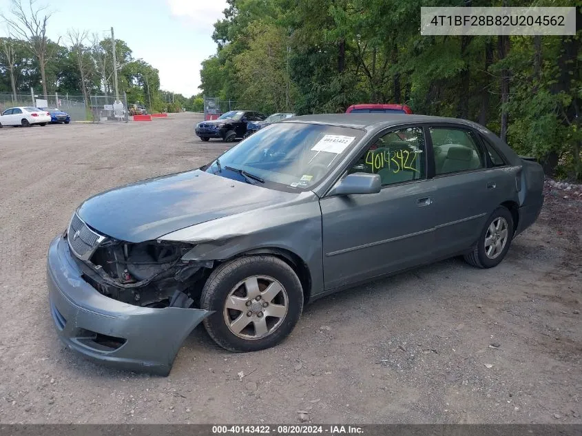 2002 Toyota Avalon Xl/Xls VIN: 4T1BF28B82U204562 Lot: 40143422