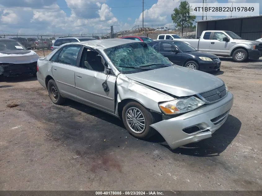 2002 Toyota Avalon Xl VIN: 4T1BF28B22U197849 Lot: 40178085