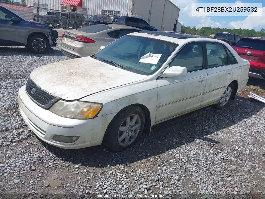 2002 Toyota Avalon Xls VIN: 4T1BF28BX2U259532 Lot: 40210779