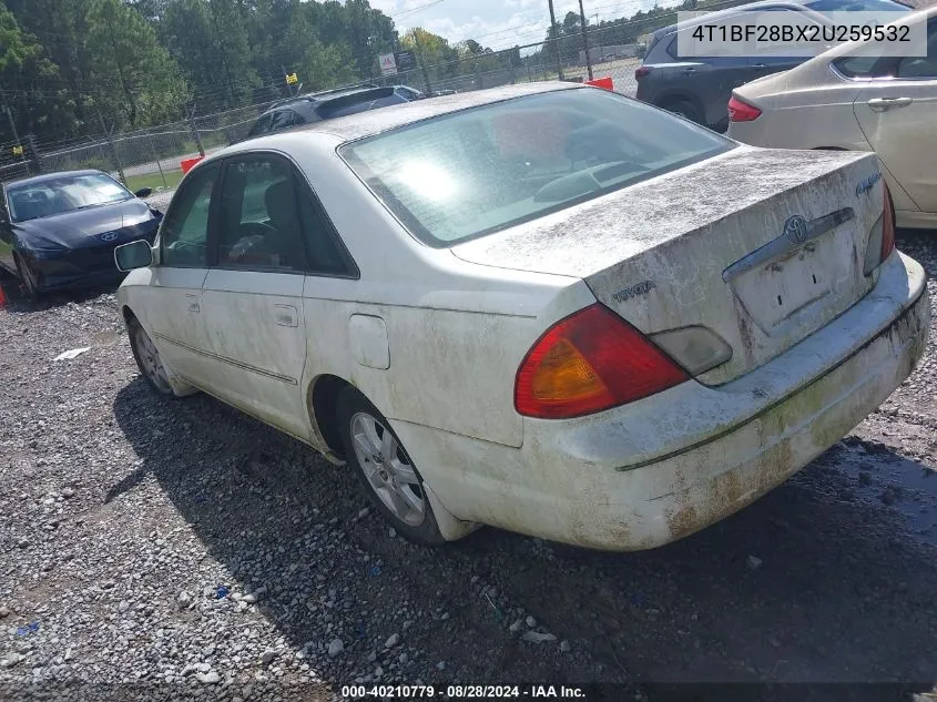 2002 Toyota Avalon Xls VIN: 4T1BF28BX2U259532 Lot: 40210779