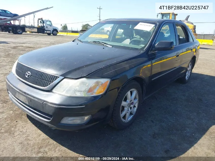 2002 Toyota Avalon Xls VIN: 4T1BF28B42U225747 Lot: 40215189