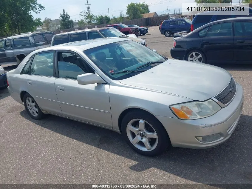 2002 Toyota Avalon Xls VIN: 4T1BF28B52U205734 Lot: 40312768