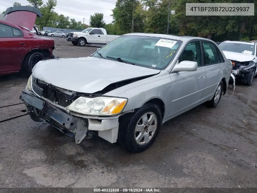 2002 Toyota Avalon Xl VIN: 4T1BF28B72U229937 Lot: 40332858