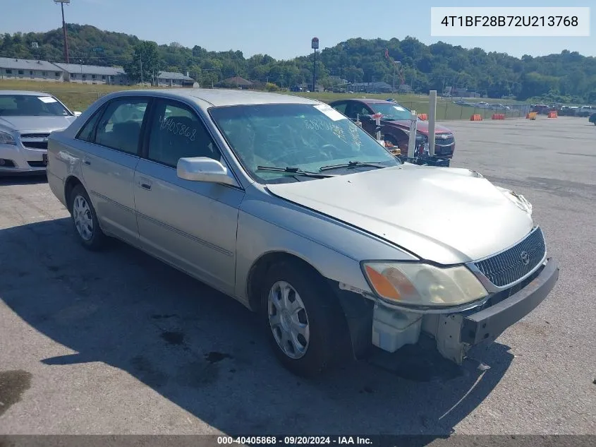 2002 Toyota Avalon Xl VIN: 4T1BF28B72U213768 Lot: 40405868