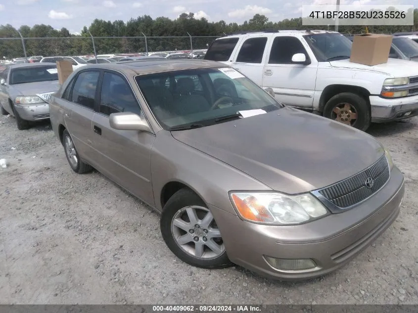 2002 Toyota Avalon Xls VIN: 4T1BF28B52U235526 Lot: 40409062