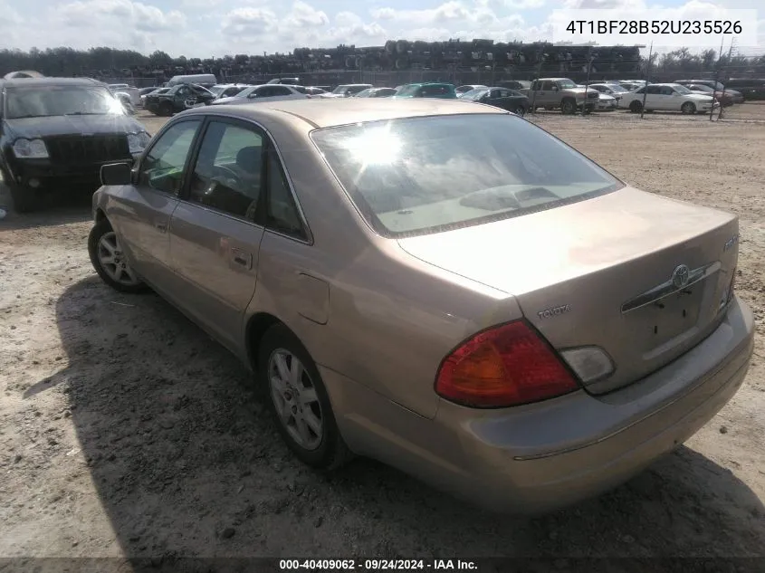 2002 Toyota Avalon Xls VIN: 4T1BF28B52U235526 Lot: 40409062