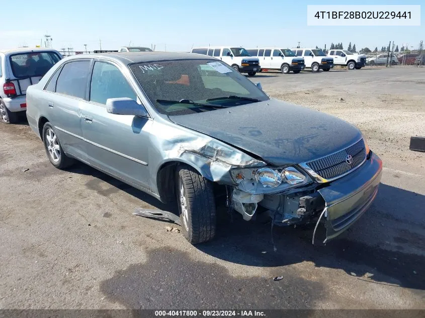 2002 Toyota Avalon Xls VIN: 4T1BF28B02U229441 Lot: 40417800