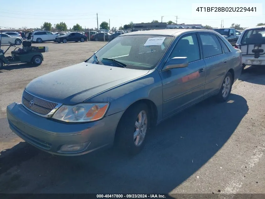 2002 Toyota Avalon Xls VIN: 4T1BF28B02U229441 Lot: 40417800