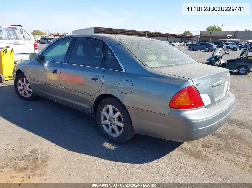 2002 Toyota Avalon Xls VIN: 4T1BF28B02U229441 Lot: 40417800