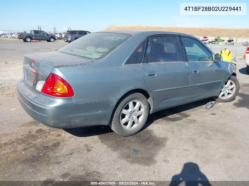 2002 Toyota Avalon Xls VIN: 4T1BF28B02U229441 Lot: 40417800